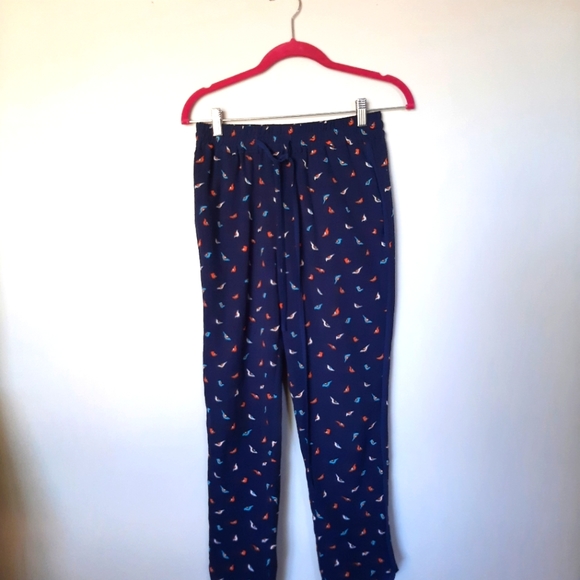 Pajama style pants with bird print - Picture 2 of 5